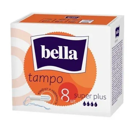 Тампоны женск.гигиен.комфорт и надёжность "bella tampo" Super Plus 8шт.1*20  (ВЕ-032-SP08-Е02)